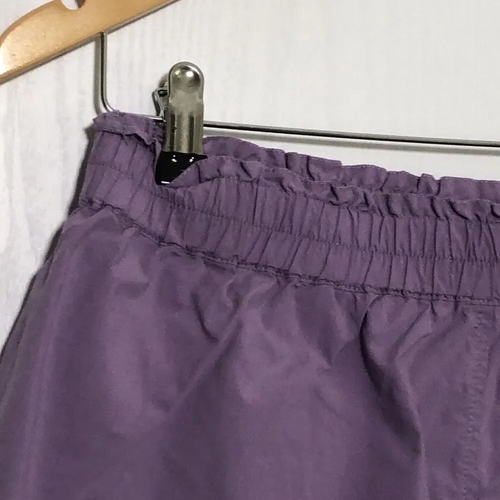 Madewell Shorts Women's Small Purple Pastel Cotton Pull-on Pockets High Rise New